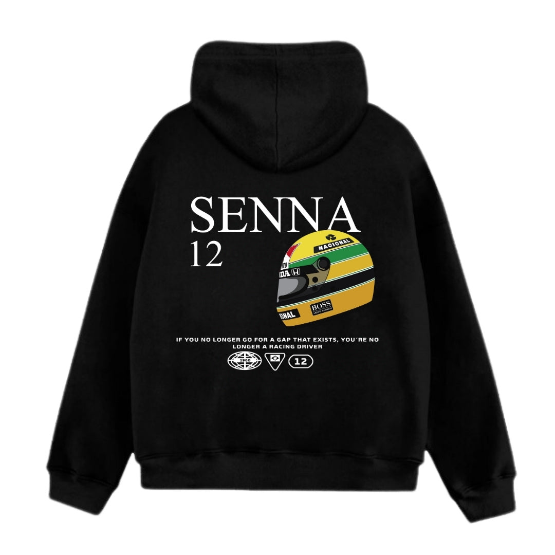 Polerón Unisex Ayrton Senna Casco F1