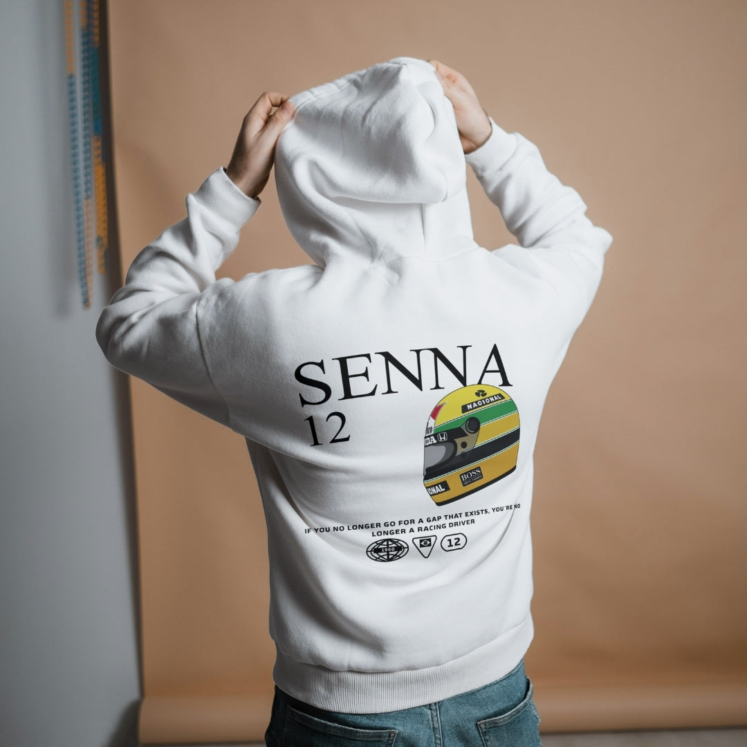 Polerón Unisex Ayrton Senna Casco F1
