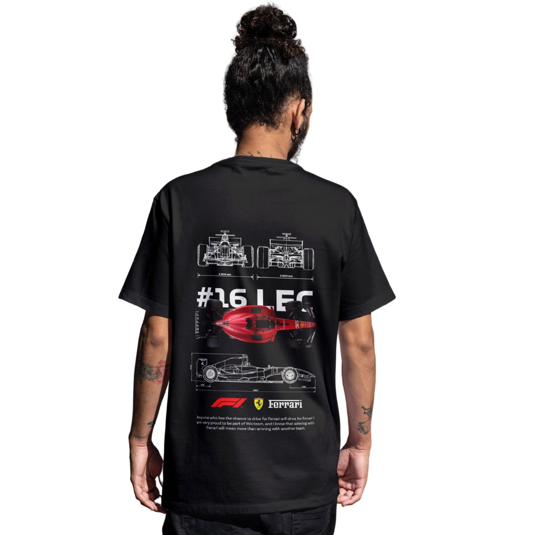 Polera Unisex Charles Leclerc F1 II