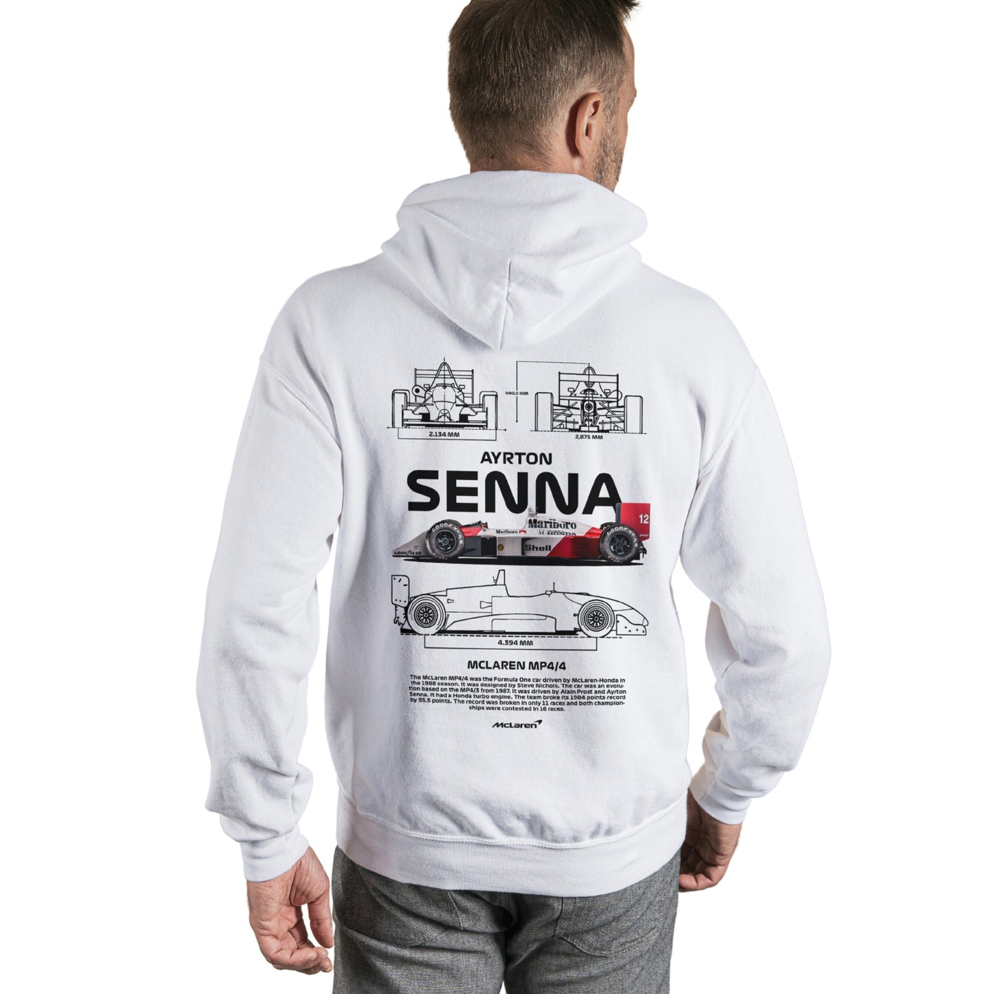 Poleron Unisex Ayrton Senna MP4/4