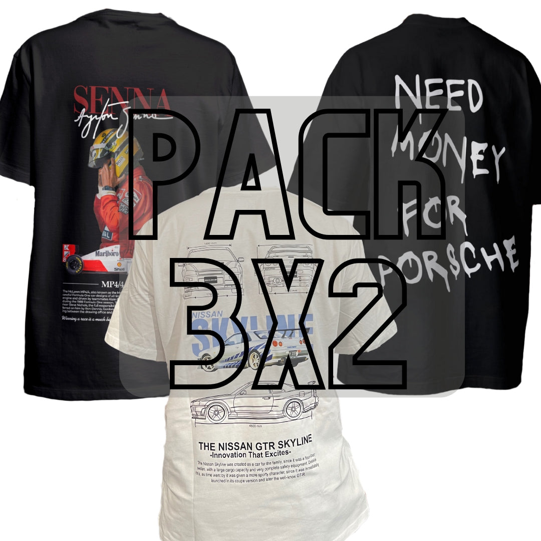 PROMO PACK POLERAS DE AUTOS 3X2