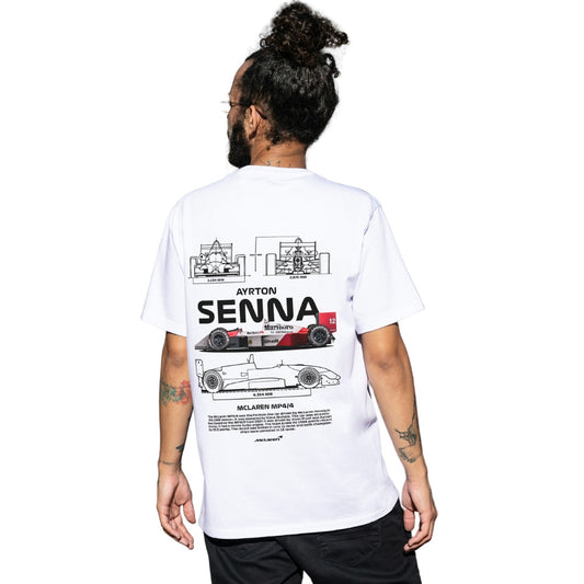 Polera Unisex Ayrton Senna MP4/4