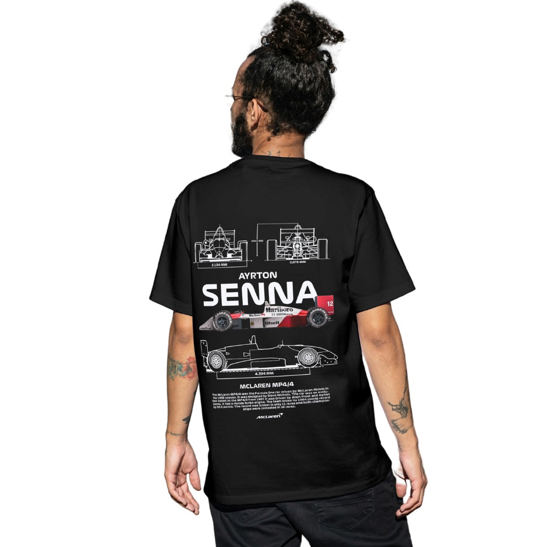 Polera Unisex Ayrton Senna MP4/4