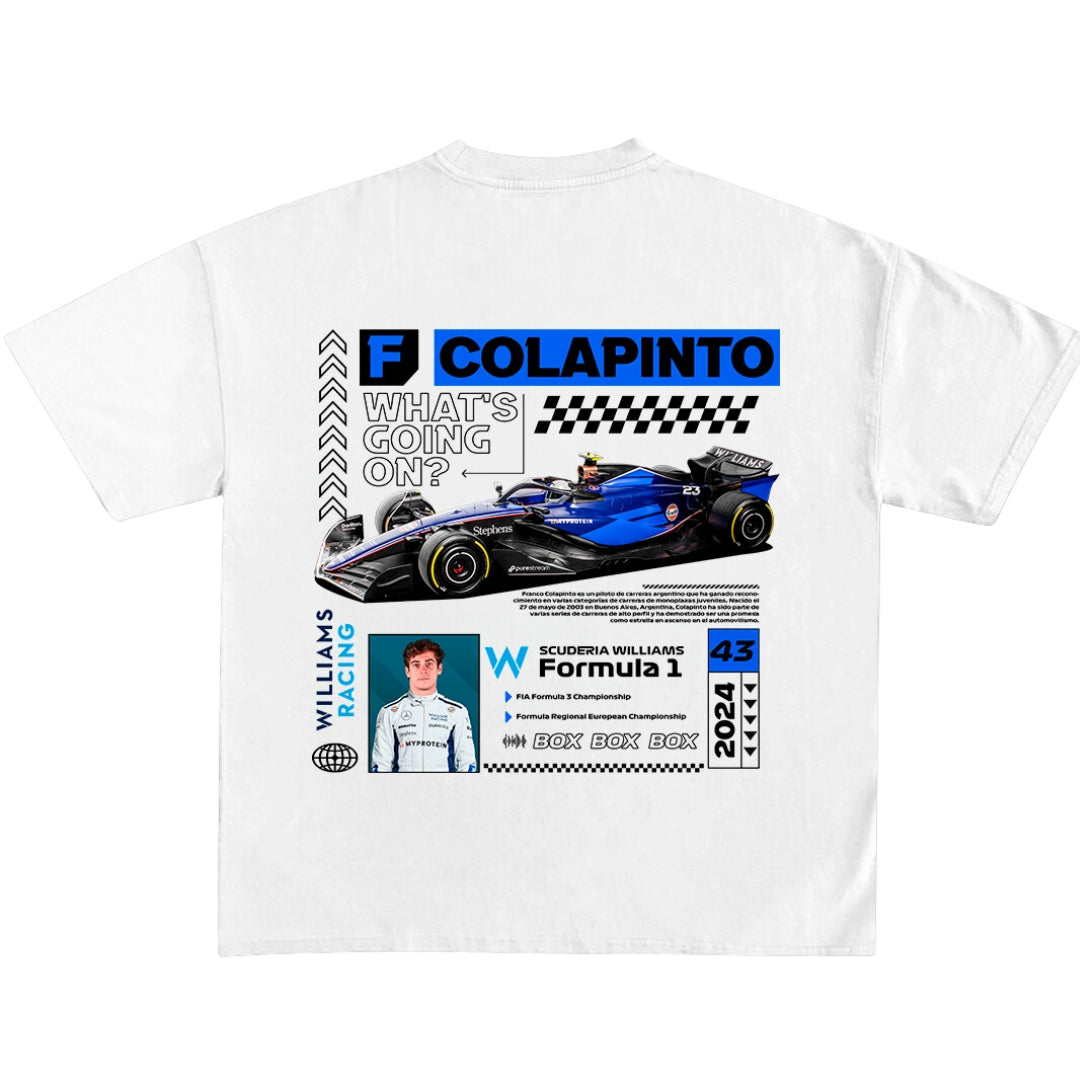 Polera Unisex Franco Colapinto F1