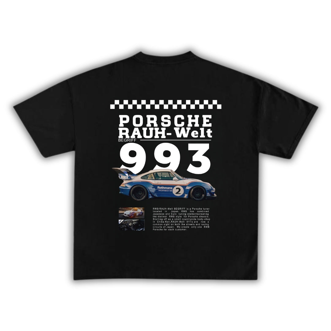 Polera Unisex Porsche RAUH-Welt 993