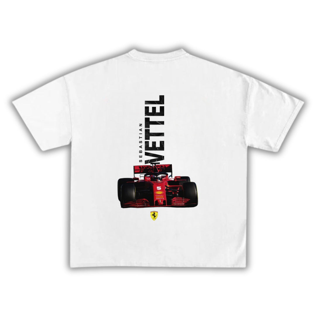 Polera Unisex Ferrari Edición Sebastian Vettel F1