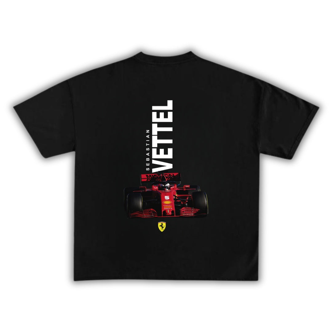 Polera Unisex Ferrari Edición Sebastian Vettel F1