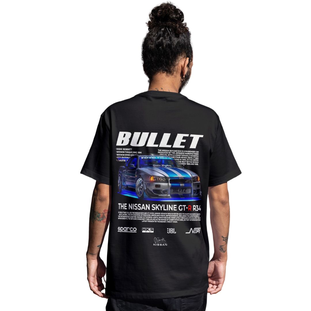 Polera Unisex Skyline GTR-34 Bullet